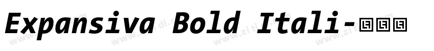 Expansiva Bold Itali字体转换 Expansiva Bold Itali字体转换